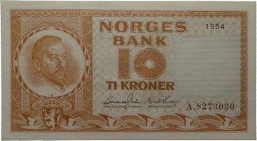 A8273030 0 250 88 10 kroner 1955. F5181355 0 250 89 10 kroner 1958. L7438665 0 200 90 10 kroner 1959.