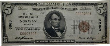 dollars 1903. 5841 1 7 000 189 First National Bank of Nor