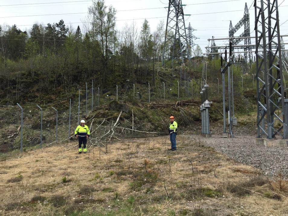 Figur 8 AENs anlegg i Kristiansand Transformatorstasjon - plass til et nytt kabelavgangsfelt i 110kV
