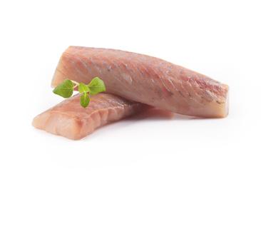 20 % Seiporsjoner 120-140 g, 5 kg Seiens perlegrå fiskekjøtt har en mer karakteristisk smak enn andre hvitfiskarter, og