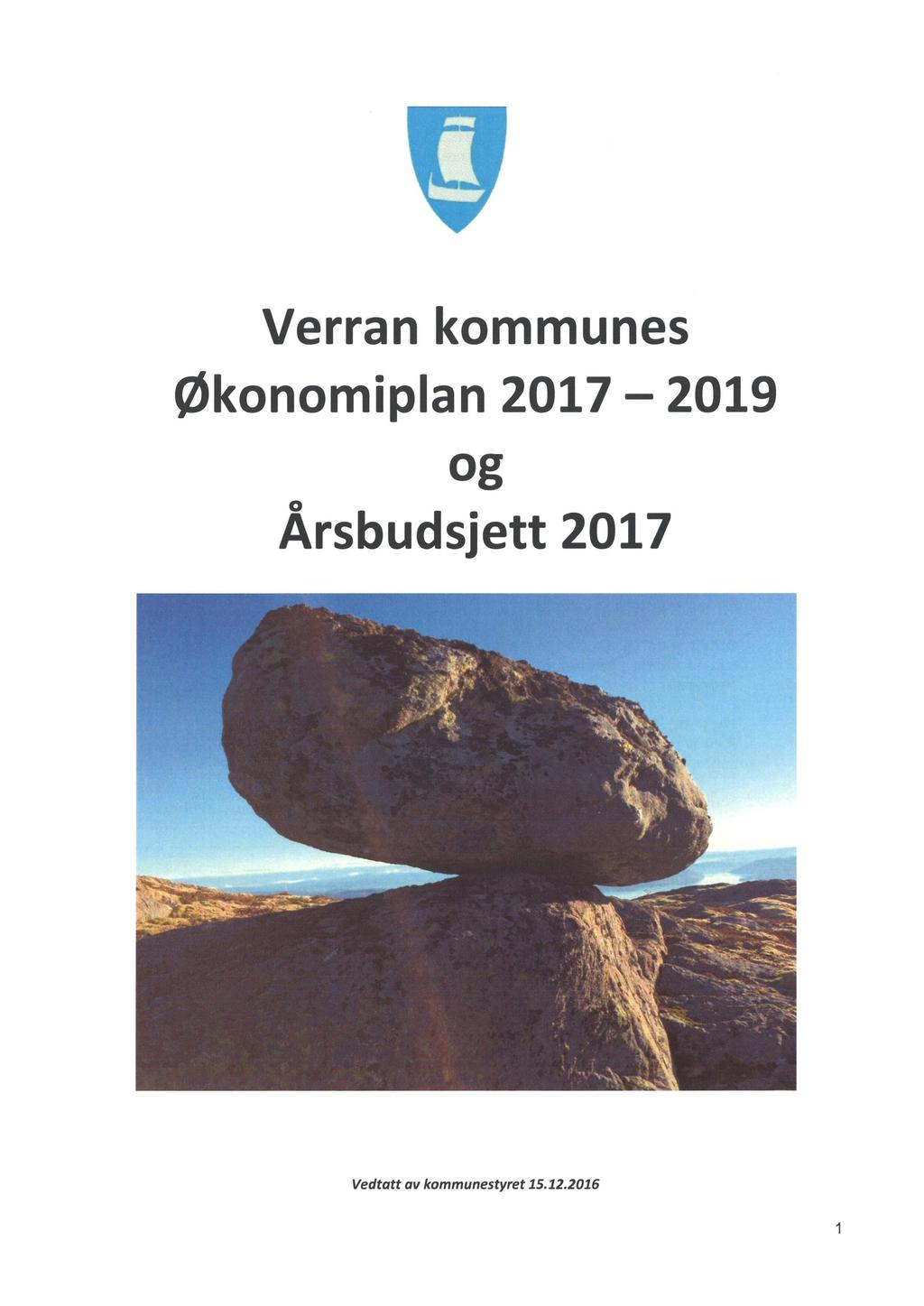 i Verran kommunes Økonomiplan 2017-2019 og