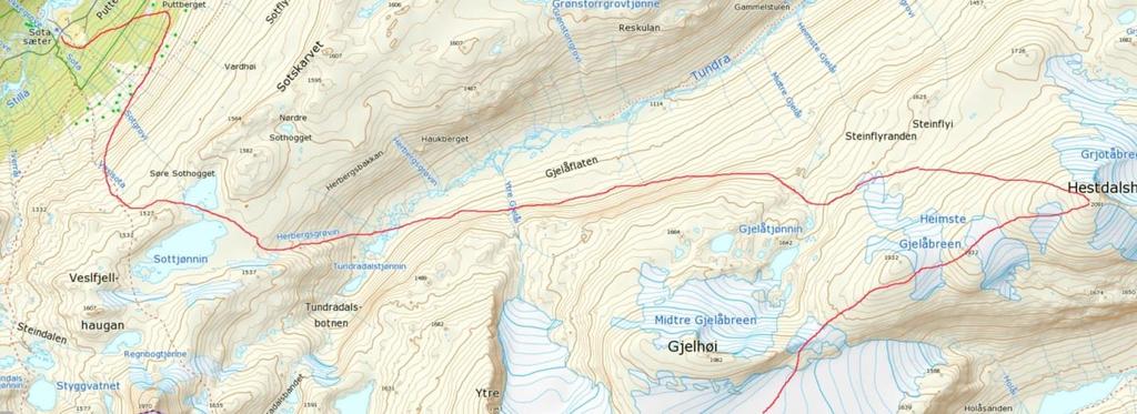 er ruta endra slik at det no må køyrast frå Sota, opp til Sotflya og ned Herbergsbakkan inst i Tundradalen. Så vidare opp på Steinflye. Det er viktig å legge transporten til før 20.