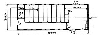 De var derfor utstyrt med Westinghouse trykkluftbremse og hadde schweitzerapparat for oppvarming. Fra 1925 gikk disse vognene fra Narvik og helt til Kiruna.