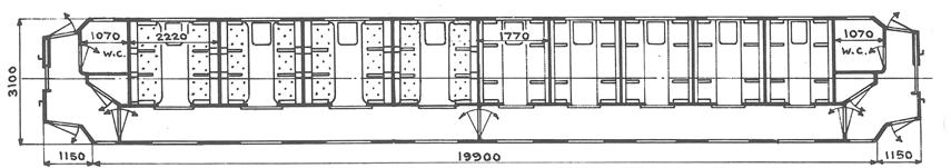 Denne første bestillingen ble delt mellom Strømmens Værksted (2) og Skabo Jernbanevognfabrik (1), slik at begge skulle få erfaring i bygging av helsveiste stålvogner.