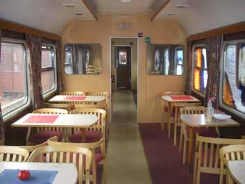 Den har vært brukt på det meste av jernbanenettet der det har vært spisetilbud i toget. NSB anskaffet i 1972 fem kombinerte sitte- og kafeteriavogner, litra BR nr. 21201-21205.