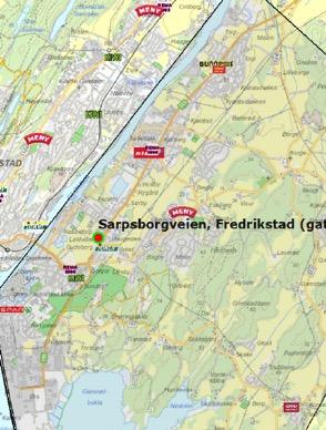 Utvikling for handel Sorgenfri- Fredrikstad - konsekvensutredning Dagens handelsomsetning innen dagligvarer ligger på NOK 425 mill 1 som er 58 prosent av behovet.