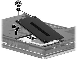 7 Bytte en harddisk FORSIKTIG: Slik forhindrer du at du mister data eller at maskinen henger: Slå av maskinen før du tar harddisken ut av harddiskbrønnen.