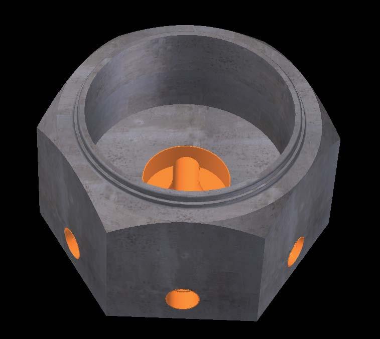 4. 1. Rør Bunnseksjoner betong 4.2 - LoWa kråkefot LoWa kråkefot - 1000 oppbyggning LoWa kråkefot er en bunnseksjon med innstøpt renneløpskum i plast.