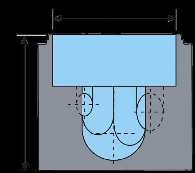 DN1 DN2 Innvendig mål 6704000000 400 150 1000 1930 1000 10416