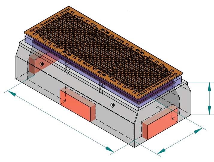 hengslet med lås og flytende rae - Ulefos 710x685 8550 3614000500 500 475 100 Rektangulær, TK2-500, utsparing 600 x 200/500 x 200 1420x700 6175 3614000900