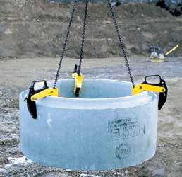 BTG er ett 3-parts løftesystem for betongrør opp til en diameter på Ø 2000 mm, og klarer en belastning på inntil 3 t. Klypen er beregnet for betongrør i tykkelser fra 40-220 mm.