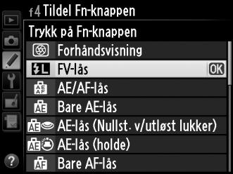 FV-lås FV-låsen brukes til å låse blitskraften, slik at fotografier kan omkomponeres uten å endre blitsnivået, og sikre at blitskraften passer motivet, selv om motivet ikke er midt i bildet.