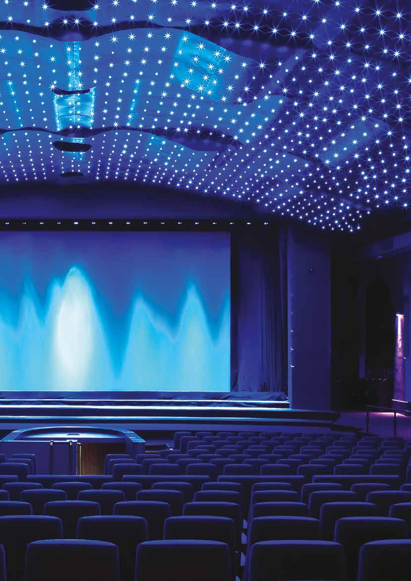 KINOPANEL KINOPANEL VEGGKLEDNINGER Spesialtilpasset akustisk veggkledning for kinoer og andre underholdningslokaler som krever utmerket lyd diffusjon.