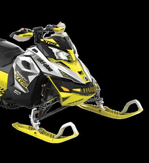 Den leveres i tre fargekombinasjoner: Black, Sunburst Yellow og Hyper Silver. Motor: Rotax 800R E-Tec Effekt: 3,9 HK Belte: 406 x 3487 x 44 Vekt: 218 KG Pris: 0.