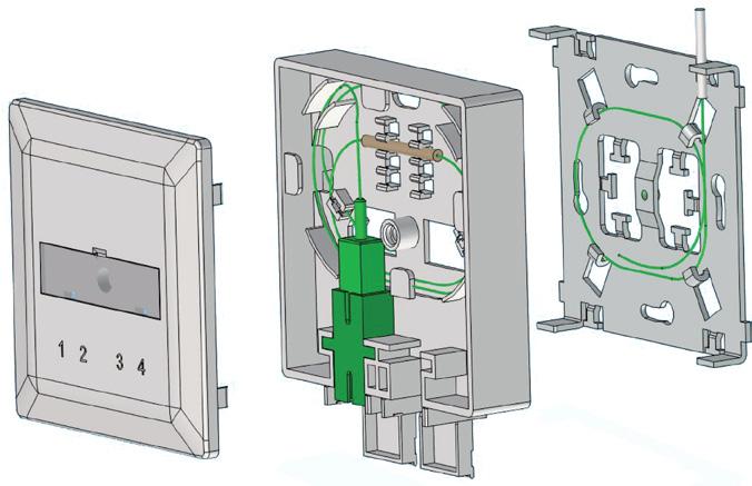 for kabel - mulighet for oppkveiling av overlengde 2.