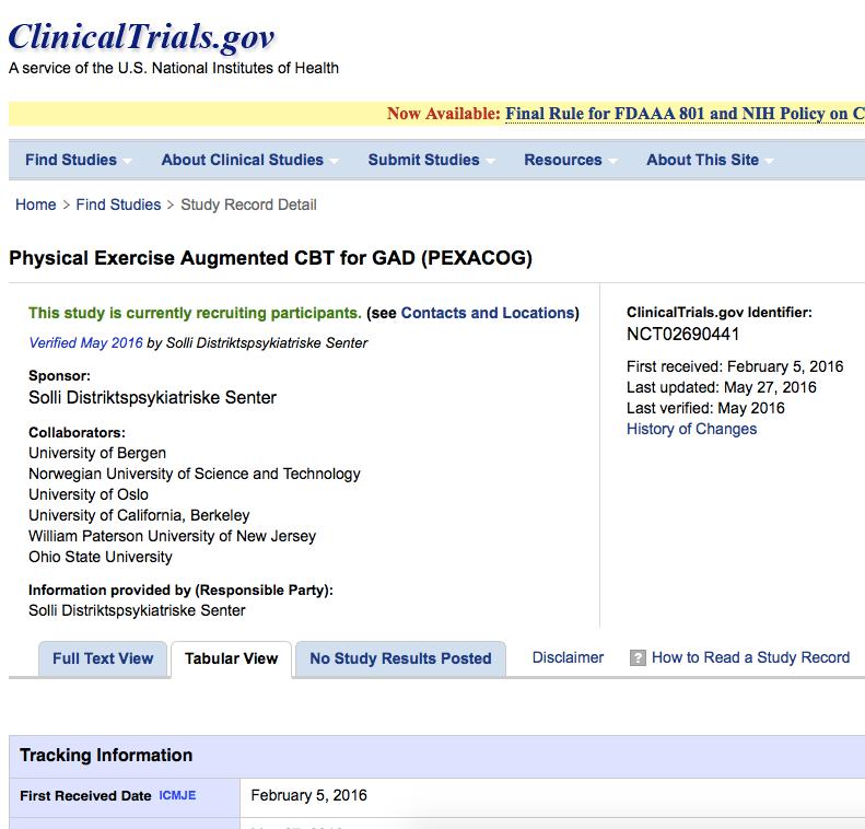 For angst: CBT + trening for PTSD CBT + trening for OCD icbt + trening for panikklidelse Hovland et al.