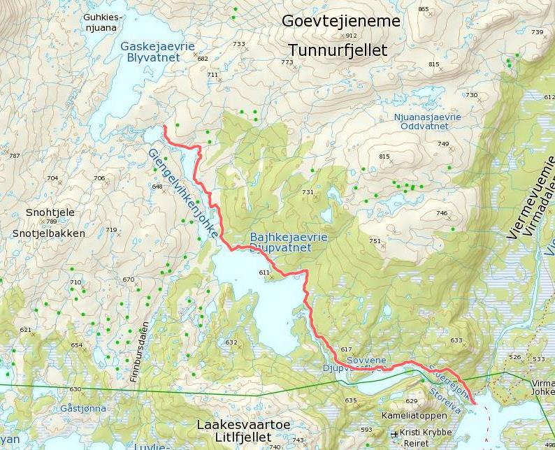 1 Kart rute