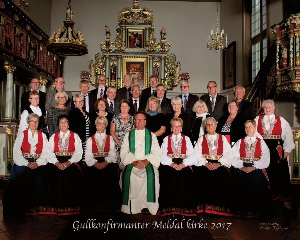 6 Gullkonfirmanter Løkken og Meldal Høsten i våre menigheter bringer med seg mange tradisjoner. En av dem - som vi vet blir satt pris på av mange - er konfirmantjubileene.