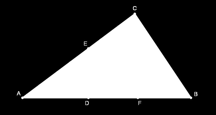 76 Kapittel 6. Geometri 6.3 Sporing Sporing er et effektivt verktøy når vi skal utforske sammenhenger. Følgende eksempel er hentet fra Polya (1957). Eksempel 6.2 Gitt en trekant ABC.