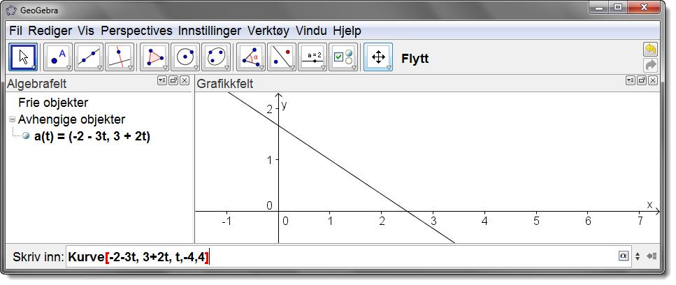 78 Kapittel 6. Geometri D C A P B 6.4 Parameterframstillinger Det er selvsagt ikke bare grafer til funksjoner som er mulig å tegne i GeoGebra.