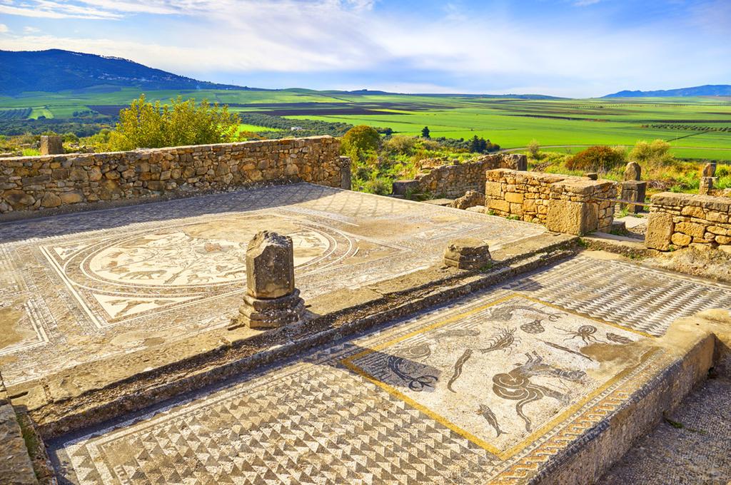 Dag 4: Meknes - Volubilis Fez Etter frokost besøker vi det arkeologisk interessante området Volubilis, stedet med de største og best bevarte romerske ruinene i Marokko.