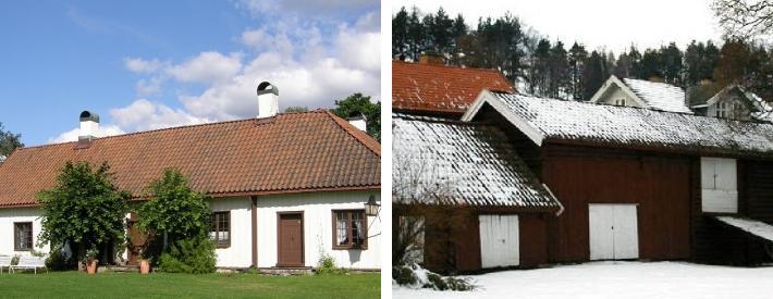 Gården kjennetegnes av at den har flere enkeltstående bygninger plassert rundt et naturlig gårdstun og danner et bymessig strøk, en såkalt bygård.