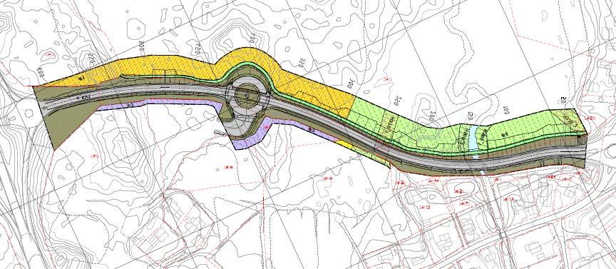 DETALJPLAN FOR Fv 16 Vestbygdvegen PLAN NR 15/111 LUNNER KOMMUNE 9 31 PLANKARTET 32 AREALREGNSKAP 33 Konsekvens av plan Planforslaget har små konsekvenser for området Planen viser en