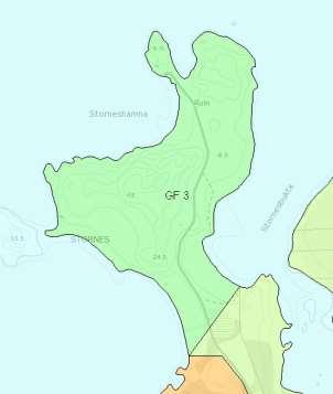 GF 3 Friområde (3040) Beliggenhet: Storvik Storneshamn. GBR 1/3.