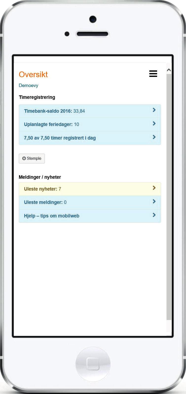 Dine timer God oversikt over dine timer kan gi deg automatisk varslinger om du ikke har registrert forventede timer. Dermed slipper leder å sende ut purringer.