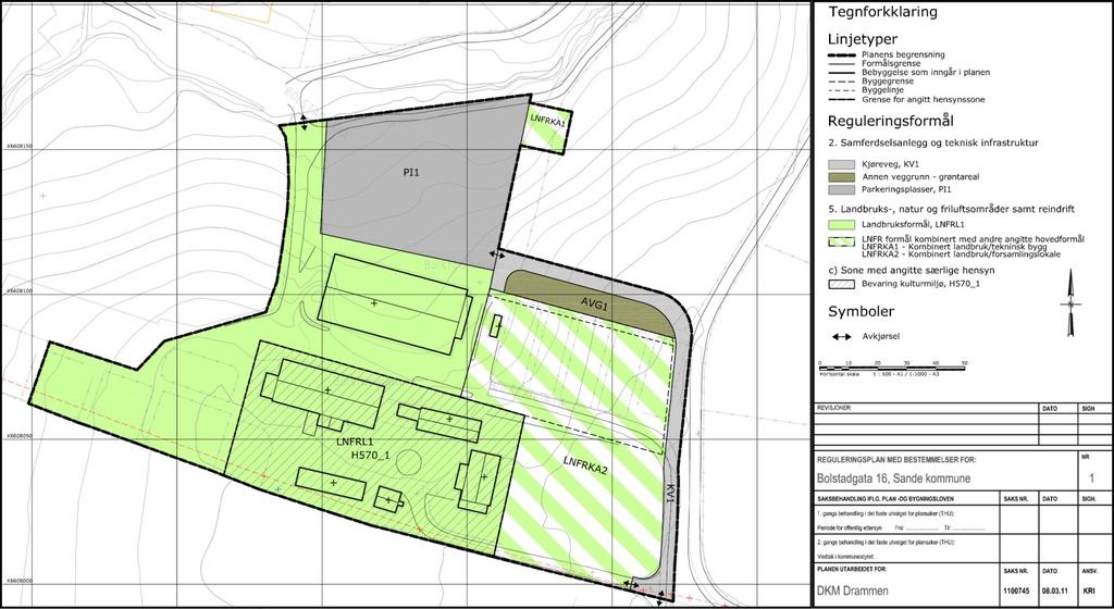 PLANBESKRIVELSE DETALJREGULERING 37 9.2 Planforslag ved offentlig ettersyn 2011 Intensjonen i planforslaget ved offentlig ettersyn var det samme som i endelig planforslag.