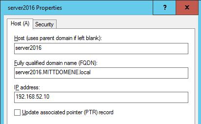 tjeneren for sonen Manuellt registrerte resource records: Host (A) Alias (CNAME) Mail