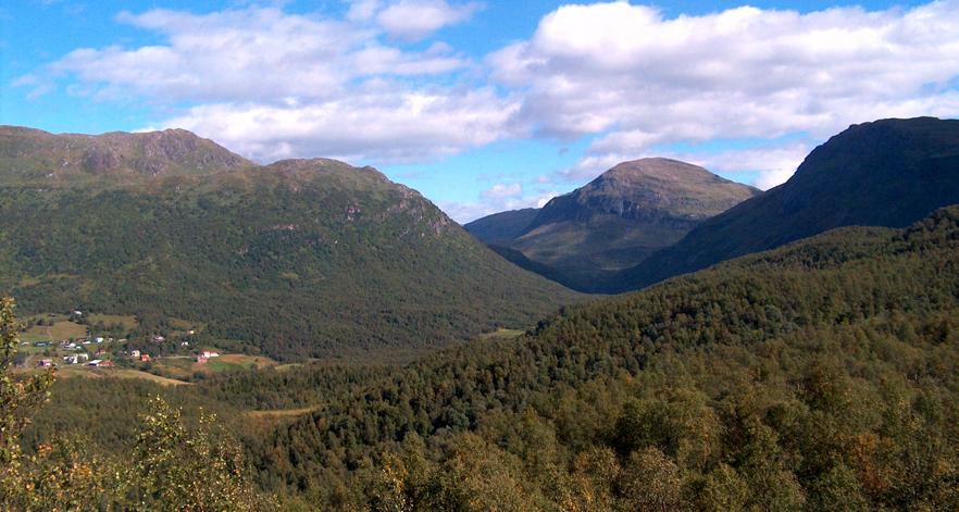 Vassdalen fra Storhaugen.