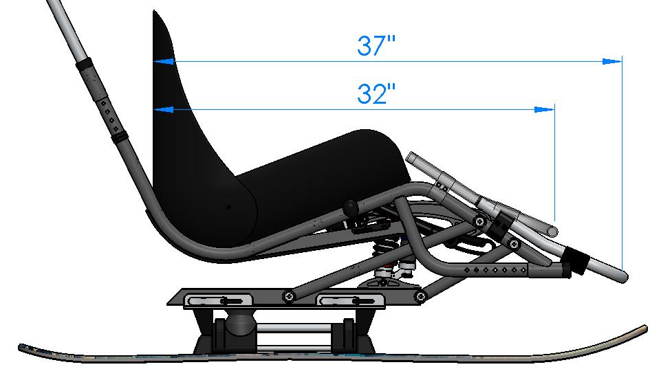 Størrelser Dynamique er designet for brukere fra ca 120 cm til ca 190 cm. En ramme kan håndtere størrelse barn, medium, stor og XL hvis vi sammenligner størrelsene til BI-Unique.