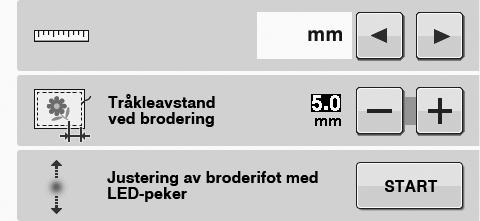 FORSKJELLIGE BRODERIFUNKSJONER FORSKJELLIGE BRODERIFUNKSJONER Uvrutt rodering (monokrom - med en enkelt frge) Et vlgt mønster kn sys med én frge i stedet for flere frger.