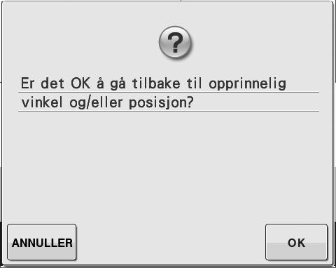 BRUKE SENSORFUKSJONENE I BRODERI-/BRODERIREDIGERING -MODUS h Trykk med sensorpennen på stoffet tilsvrende hjørnet på skjermen.