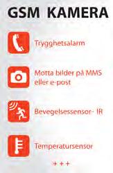 Styres med hjelp av SMS eller telefonanrop over det ordinære GSM