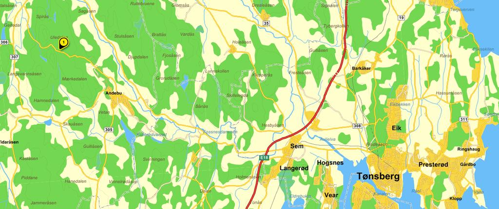 1 Bakgrunn Brekke & Strand akustikk as har fått oppdrag fra Tønsberg og Omegn Pistolklubb å kartlegge støyutbredelse fra pistolbane ved Håsken, Andebu.