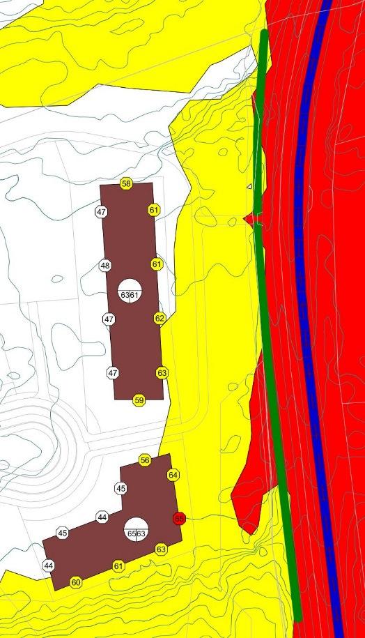 2 Støy fra veitrafikk Støy fra skytebane ansees som dimensjonerende i forhold til støy.