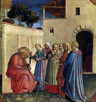 živo vrelo 2007 6 Zaharija zaiska pločicu i napisa»ivan mu je ime«, jer»bog je milosrdan«. (Fra Angelico, 1434-35., Museo di San Marco, Firenze) obećanju Izraelu Spasitelja, Isusa.