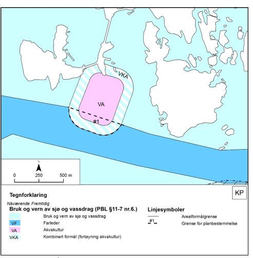 Eksisterende akvakulturanlegg KP Figur 9 viser én måte å fremstille eksisterende akvakulturanlegg på.