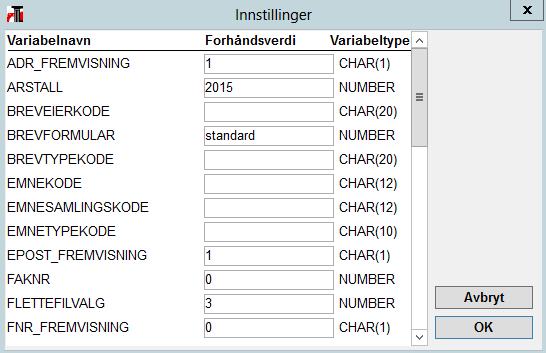 Forhåndsinnstillinger Bildet Innstillinger finner du snarvei til i hovedmenyen og via Verktøy > Innstillinger.