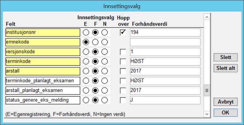 Registrering i bilder Skjermbilde som har lys gul bakgrunn er i registreringsmodus.