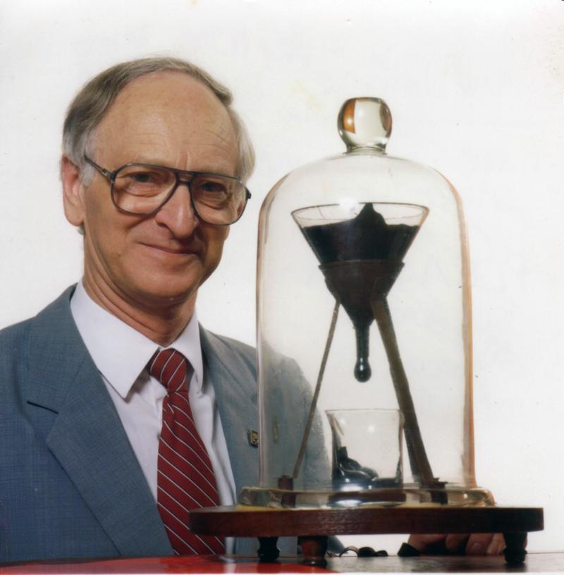 The pitch drop experiment.