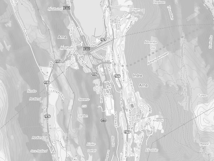 6 BESKRIVELSE AV PLANOMRÅDET 6.1 LOKALISERING Planområdet ligger sentralt plassert på Arnatveit i Indre Arna, ca.