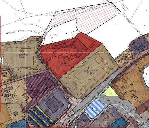 Kommunedelplan Åsen/Åsenfjord 1989-2000, vedtatt 21.11.91 (se kartutsnittet under), viser framtidig E6-trase nord for sentrum. Planområdet grenser til reguleringsplan for Åsen sentrum, stadfestet 28.