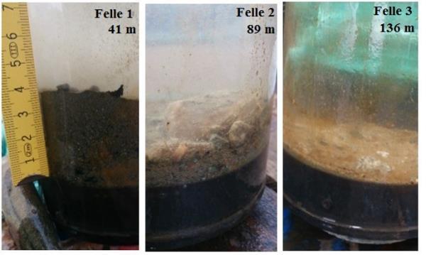 Sedimentfellene Naturlig sedimentering: 0,68 2,56 mm/år (NGI, 2011b) 4,6 79 g tørrstoff (NGI, 2015)