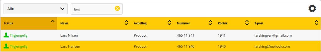 SETT OVER SAMTALE (SNAKKE MED MOTTAKER FØRST) I en aktiv samtale, klikk på «Snakk med mottager» -knappen på samtalekortet. (1) Følg beskjed på samtalekortet (2).