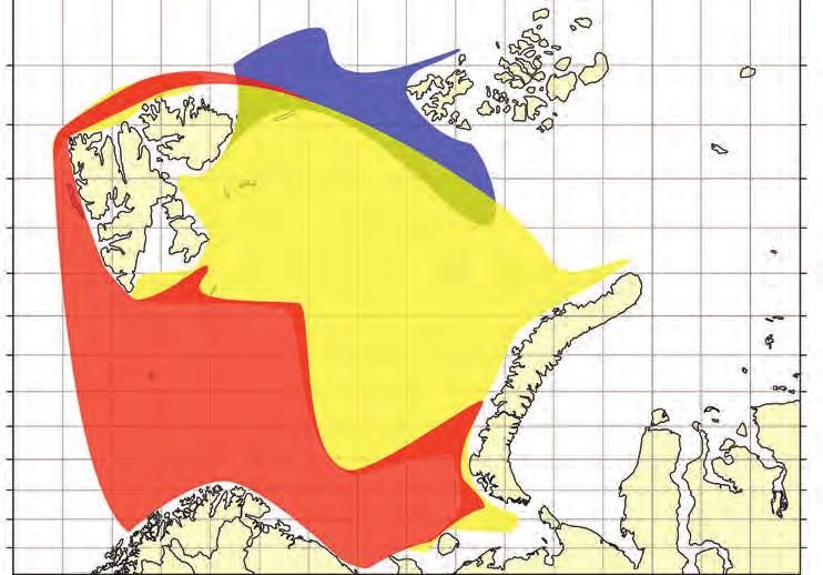 ved at dei går inn til dei tradisjonelle gytefelta langs kysten av Nord-Noreg og Kola. Mellom anna har det vore godt med skrei i Lofoten sidan 2010 2011, både på utsida og innsida.