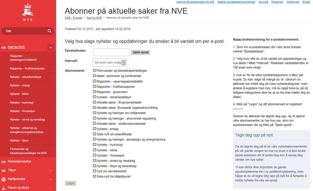 Abonner på