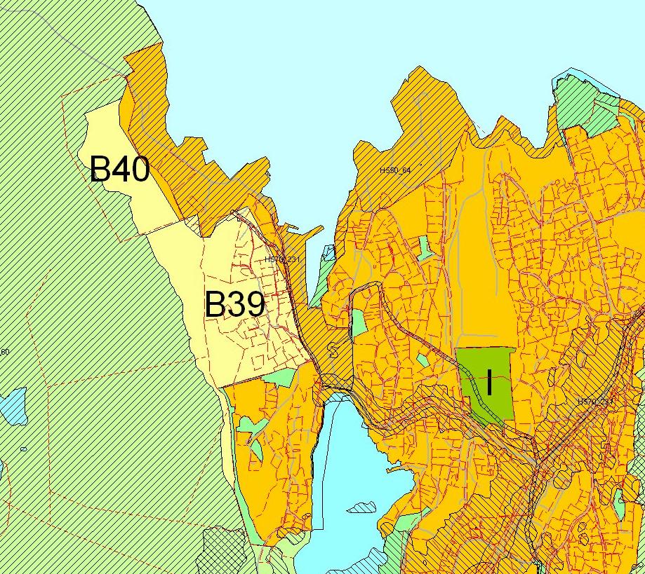 Figur 8 Utsnitt KPA som viser avsatte boligområder i nærområdet I nærområdet er det også arealer til fremtidig boligformål